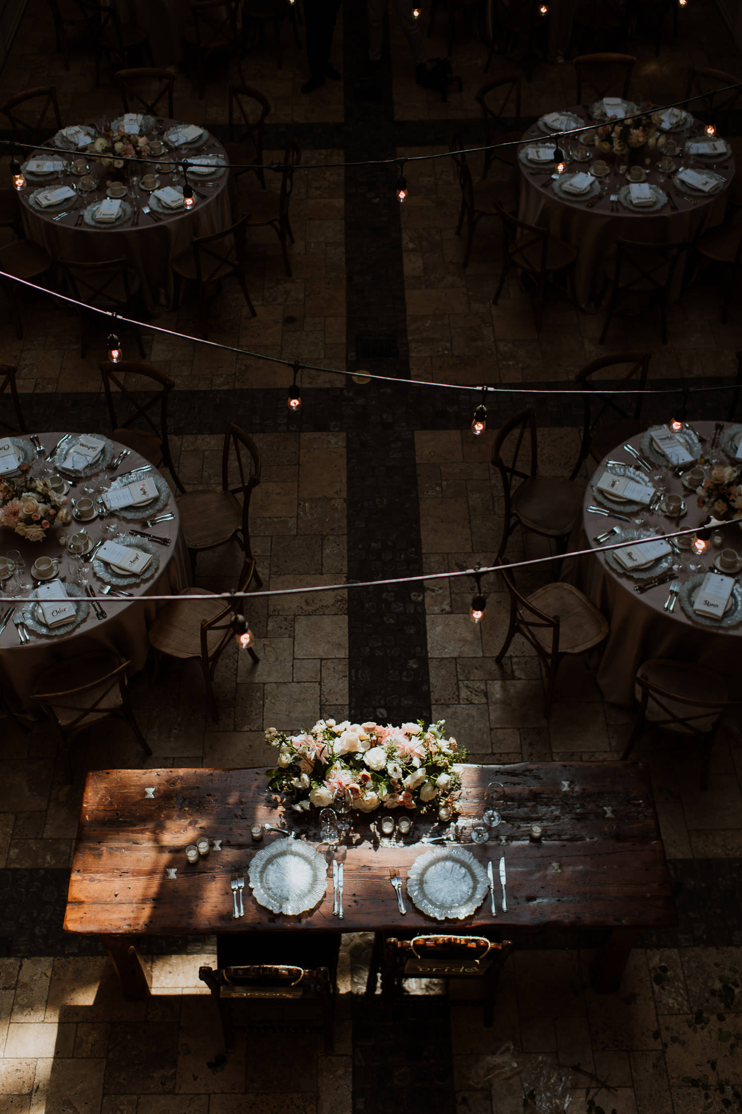 Hacienda Sarria Wedding Reception Room Setup Photo