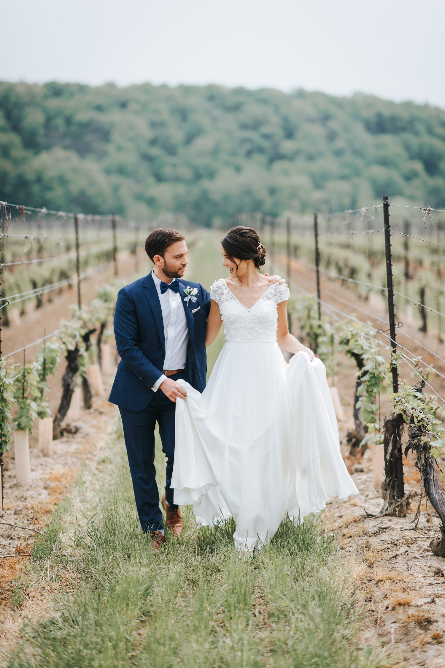 Cave Spring Vineyard Wedding Photo