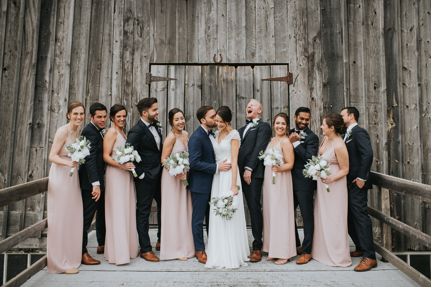 Cave Spring Vineyard Inn On the Twenty Wedding Party Photo