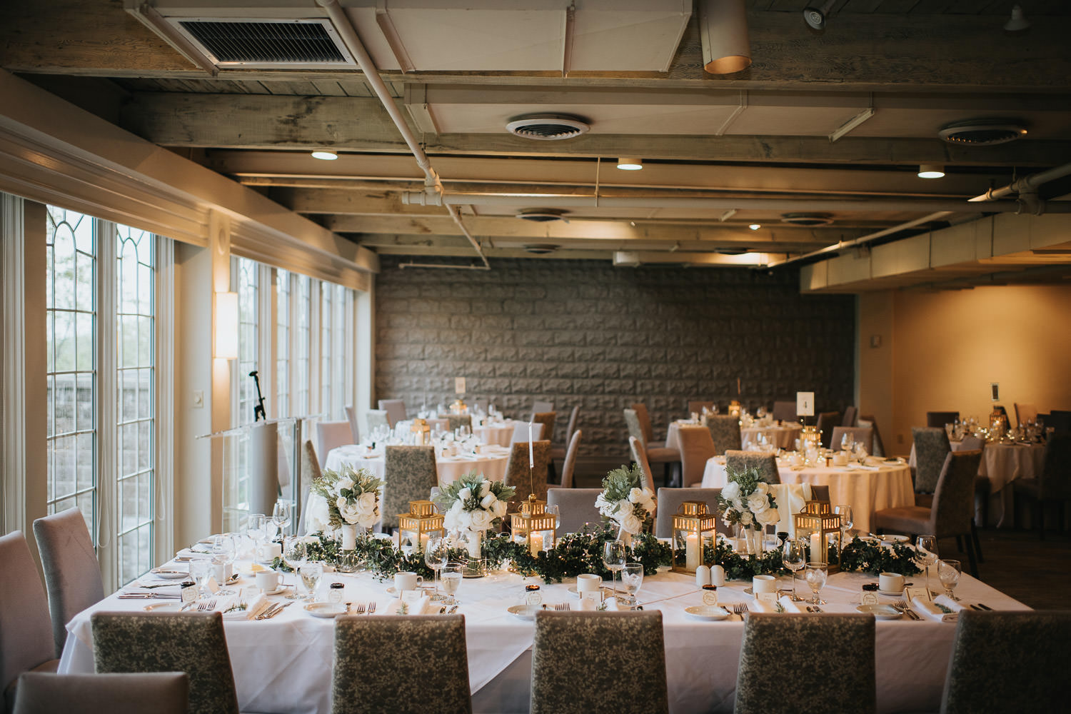 Inn On the Twenty Wedding Reception Setup Photo
