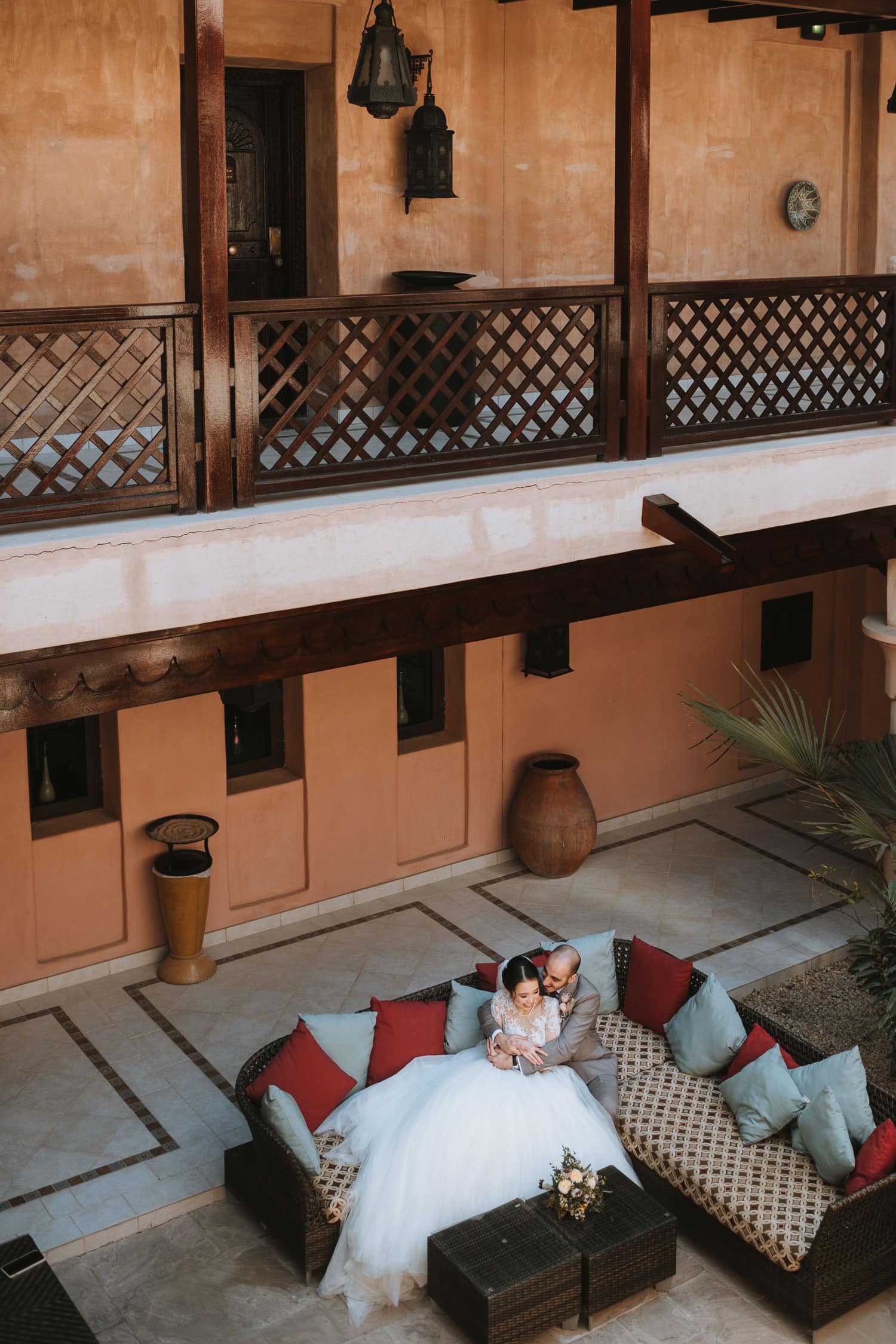 Boho Chic Wedding Courtyard Jumeirah Al Qasr Dubai