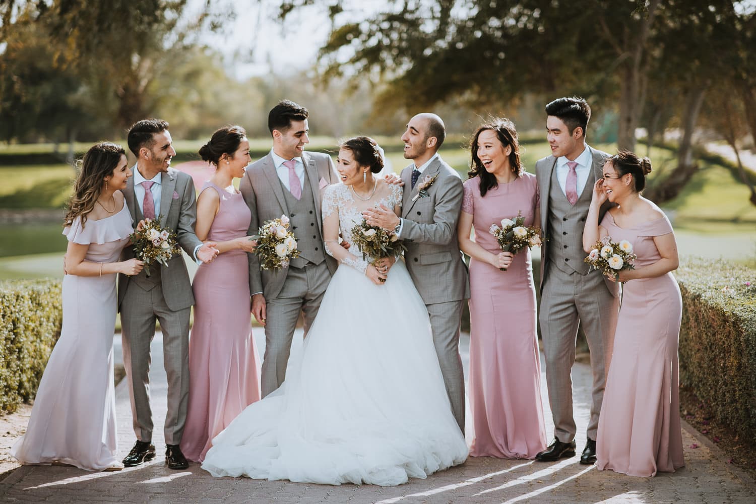 Emirates Golf Club Wedding Wedding Party Photo