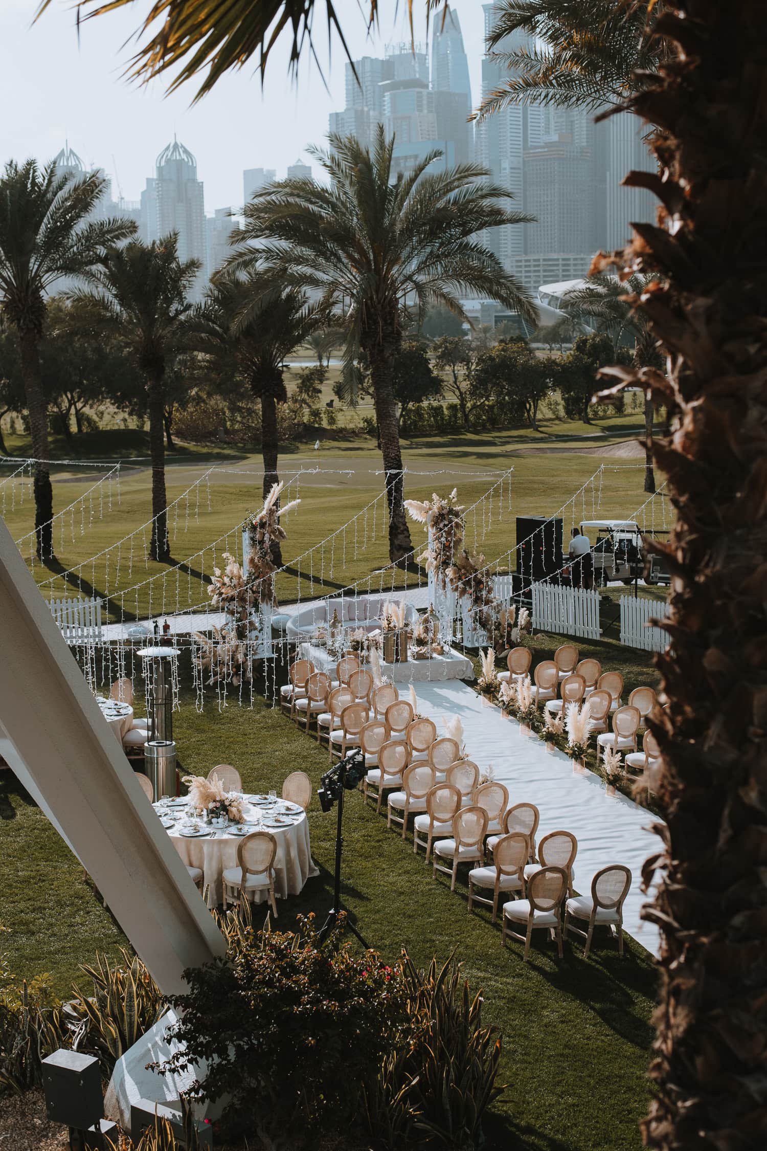 Outdoor Golf Club Persian Wedding