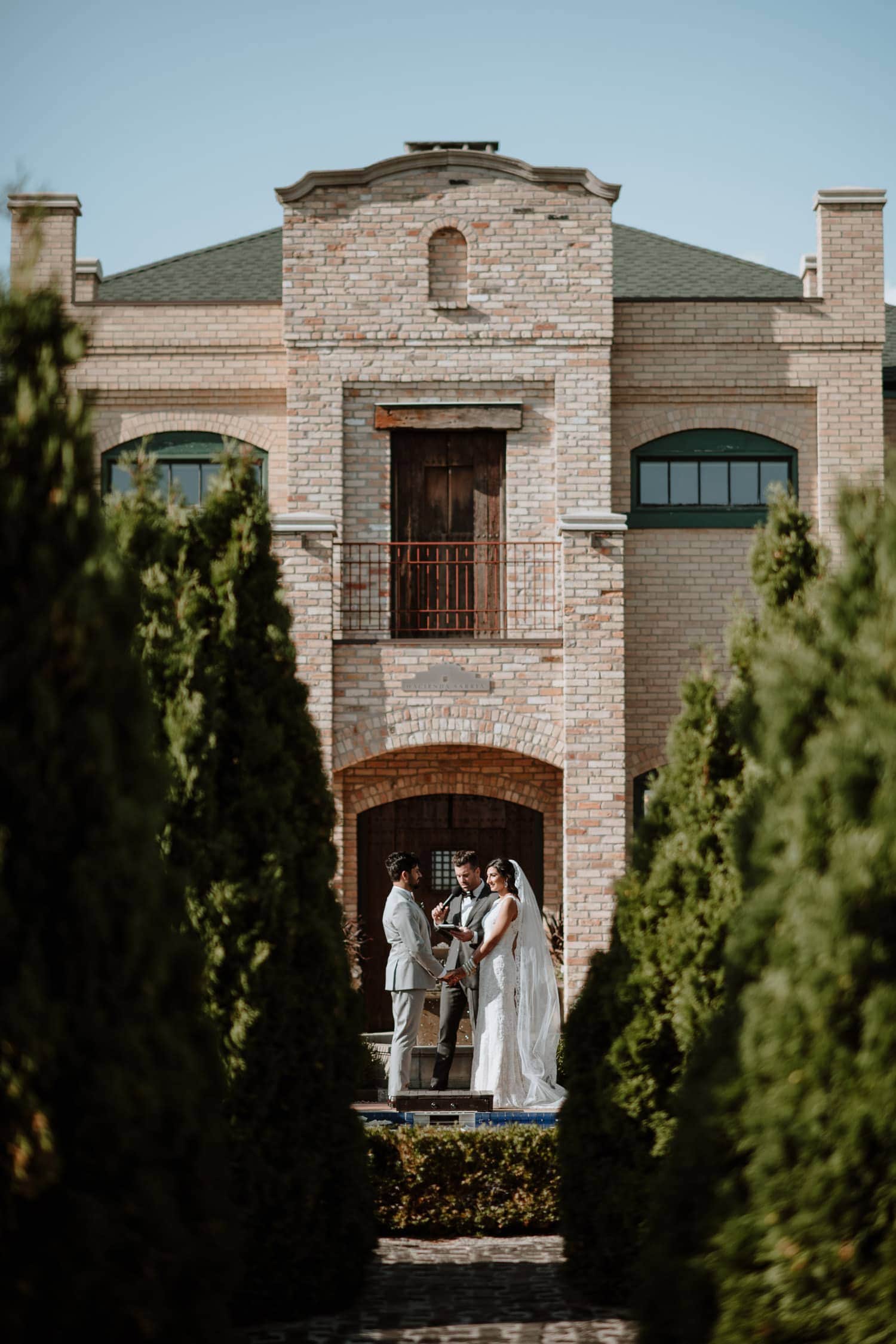 Hacienda Sarria wedding ceremony