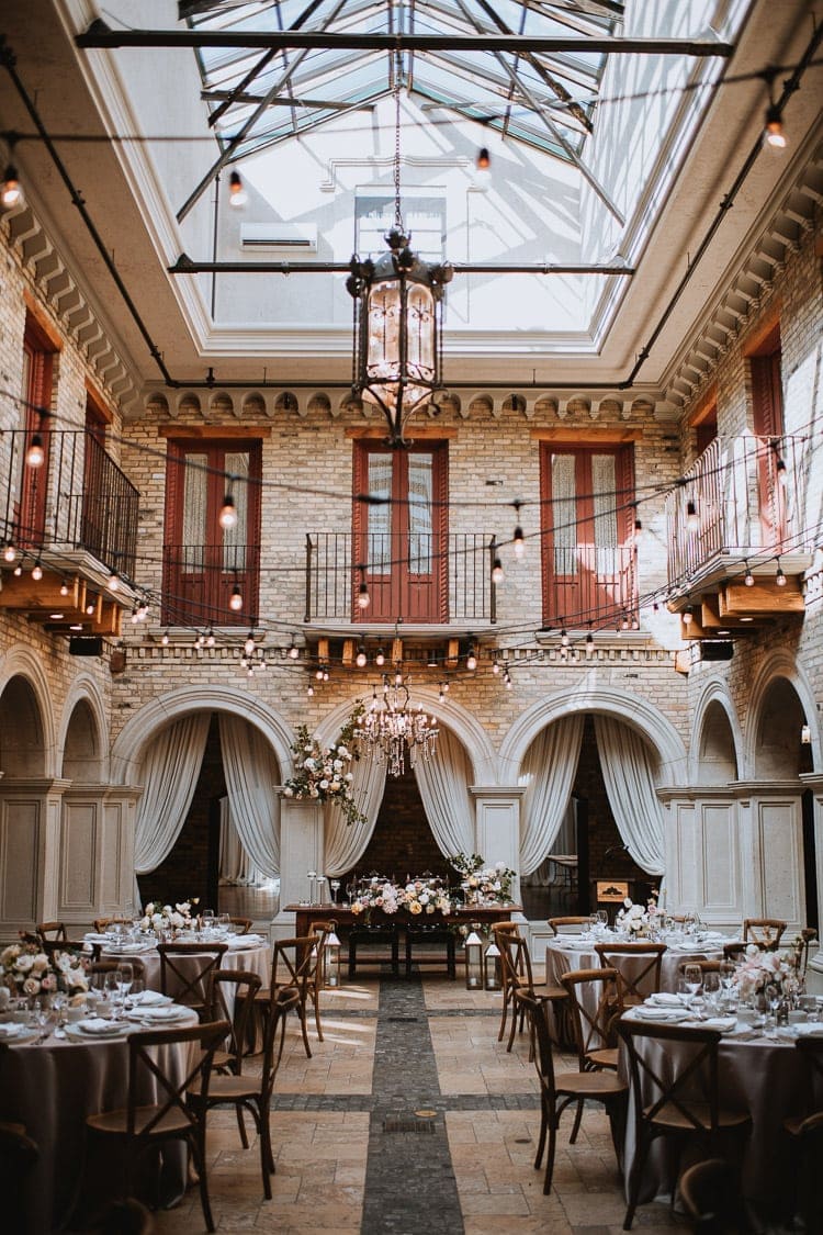 Hacienda Sarria wedding venue reception decor