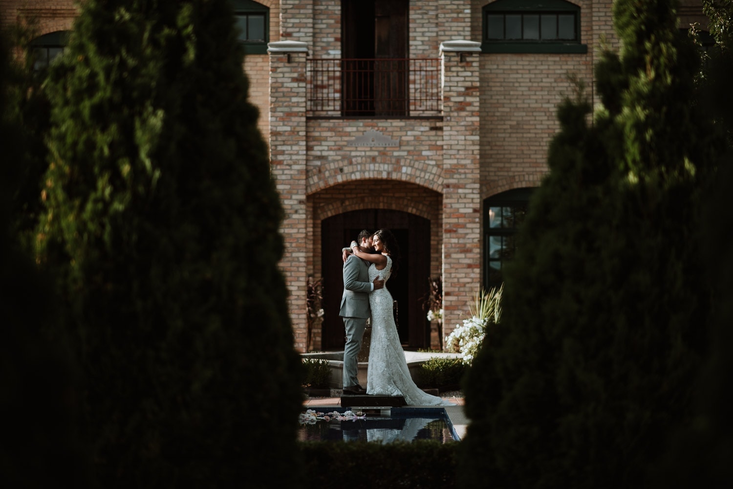 Hacienda Sarria Wedding Portrait at the wedding garden