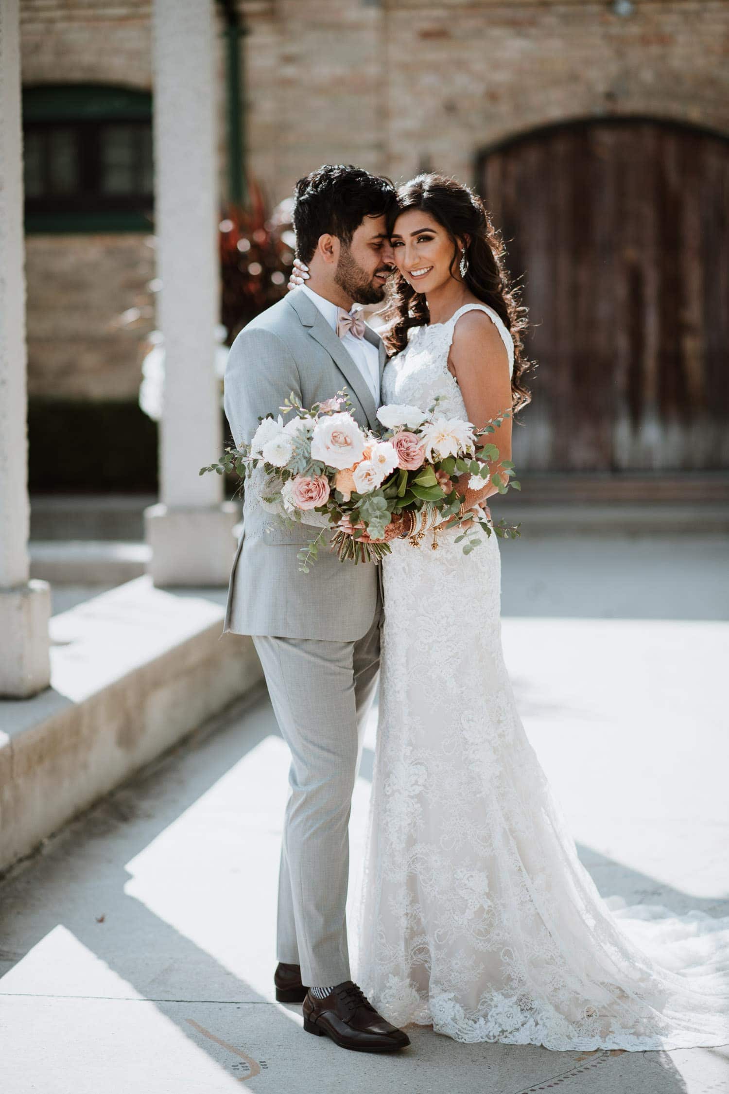 Hacienda Sarria patio wedding photo in Kitchener, Ontario