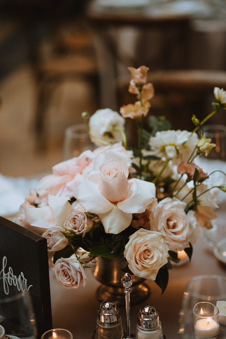 Rustic wedding floral detail in Kitchener, Ontario