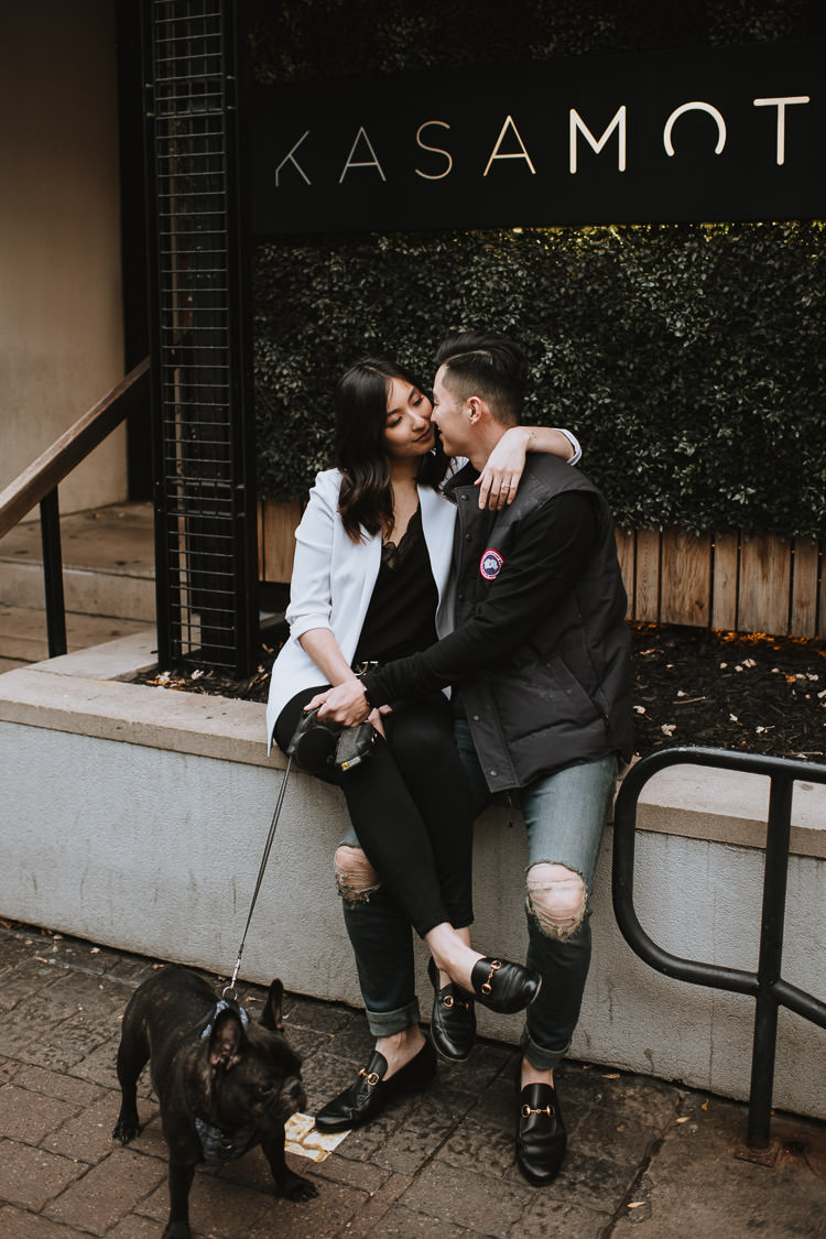 Yorkville Engagement Photo Shoot in Downtown Toronto