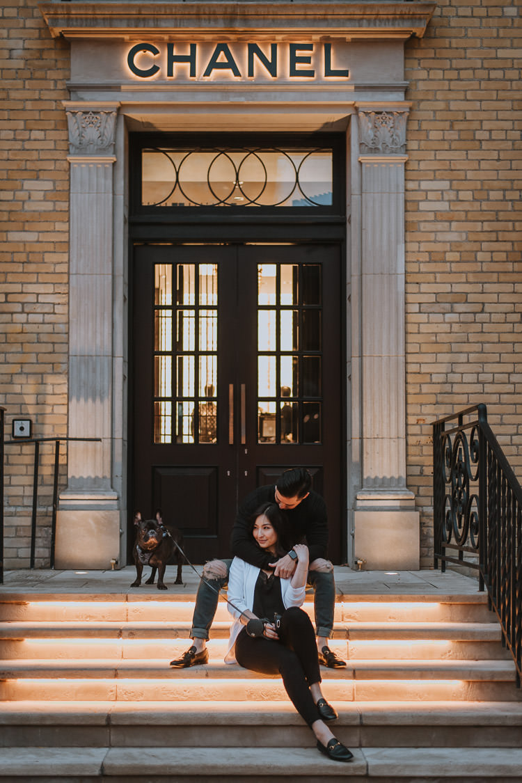 Toronto Yorkville Engagement Photo Location
