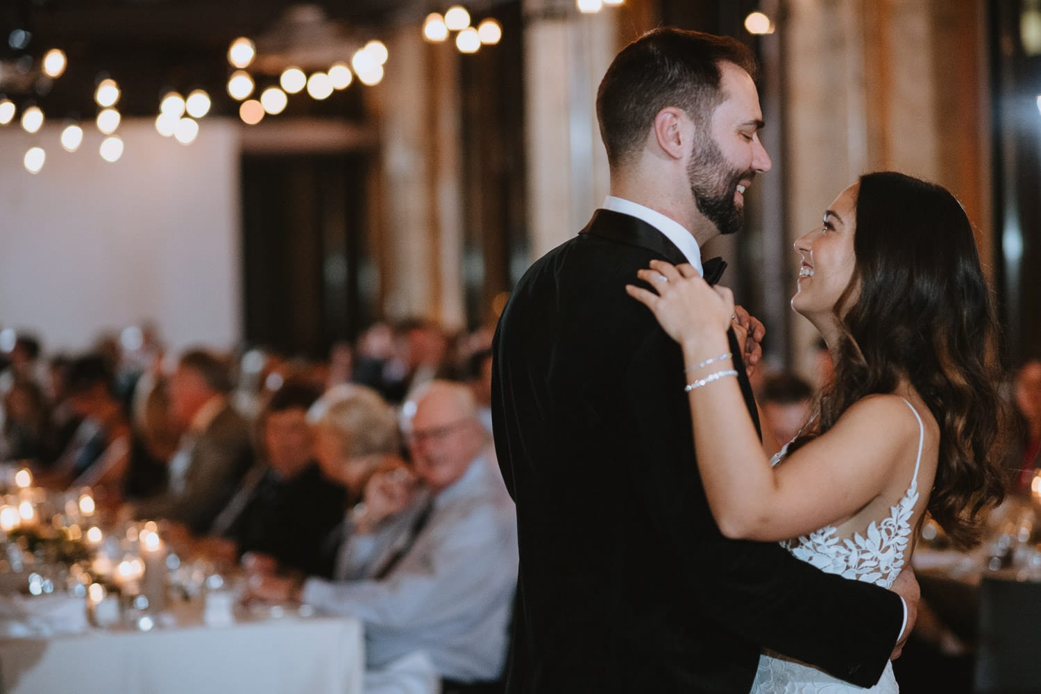 first dance at the second floor event wedding