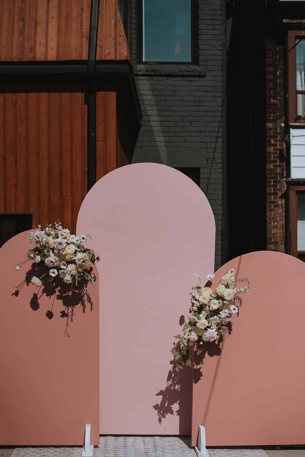 Toronto Backyard Micro Wedding Ceremony Decor