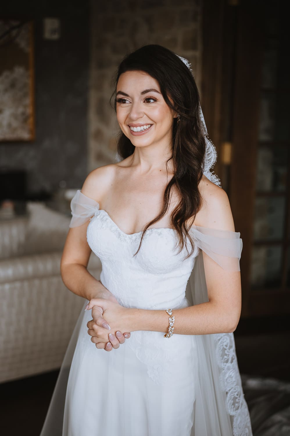 Bride portrait alone