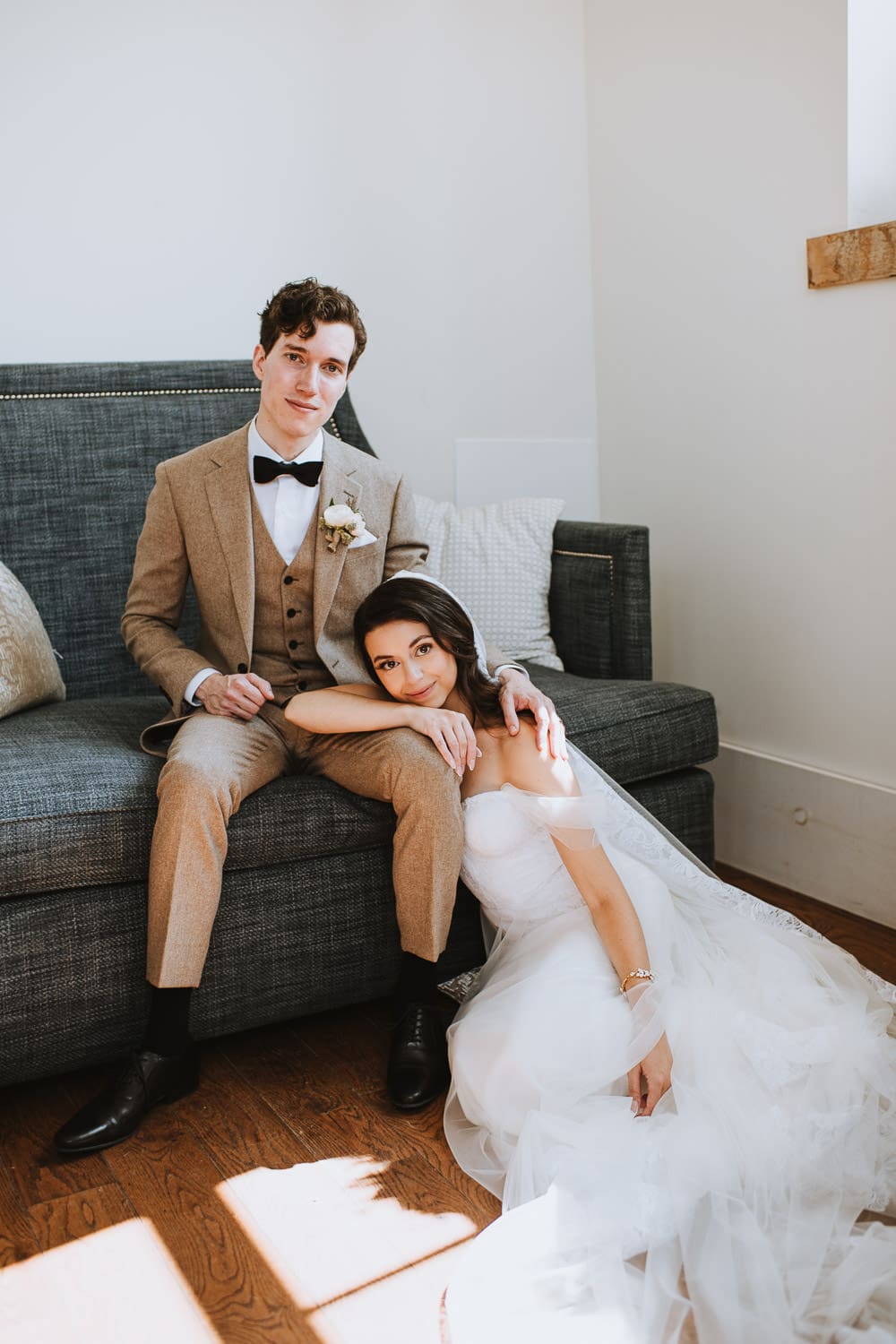 Elora mill foundry chapel indoor wedding photo