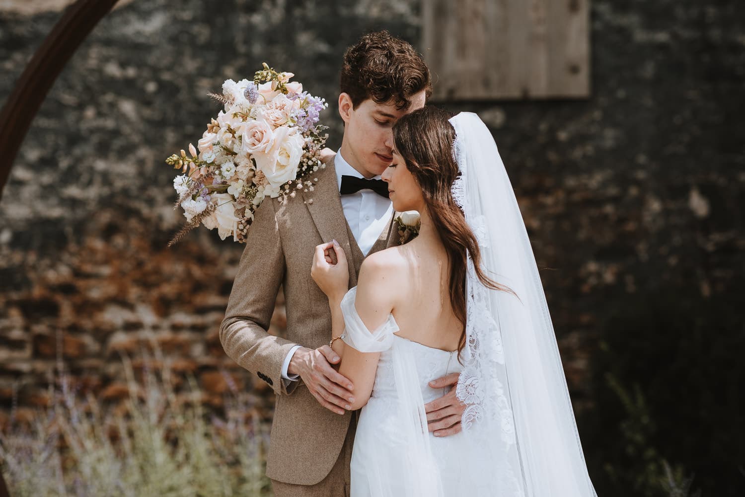 wedding portrait at the Elora Mill