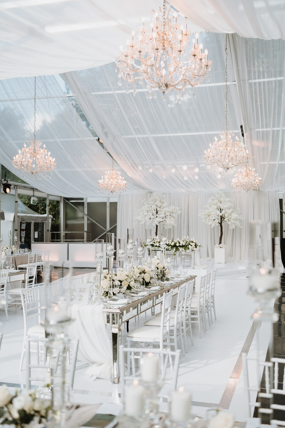 Casa Loma Glass Pavilion Wedding Reception Detail