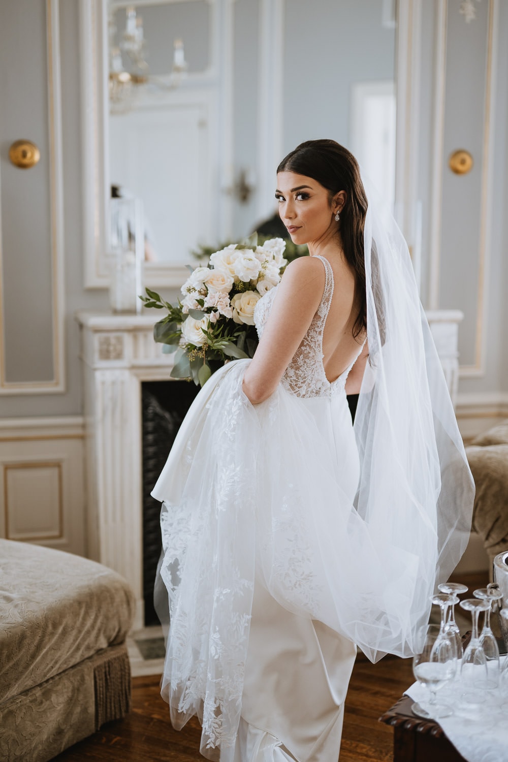 Casa Loma bridal portrait